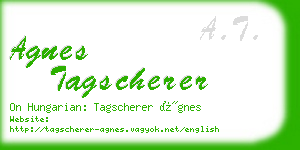agnes tagscherer business card